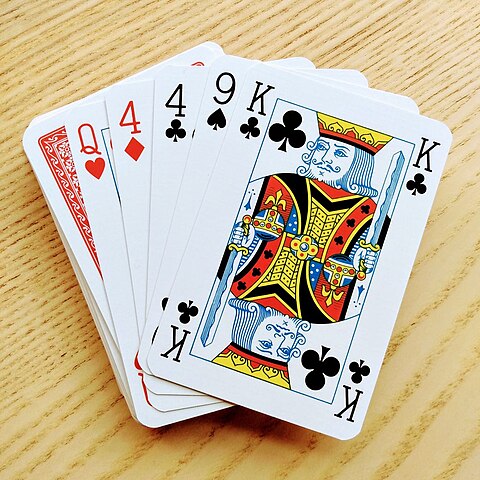 A pack of playing cards
