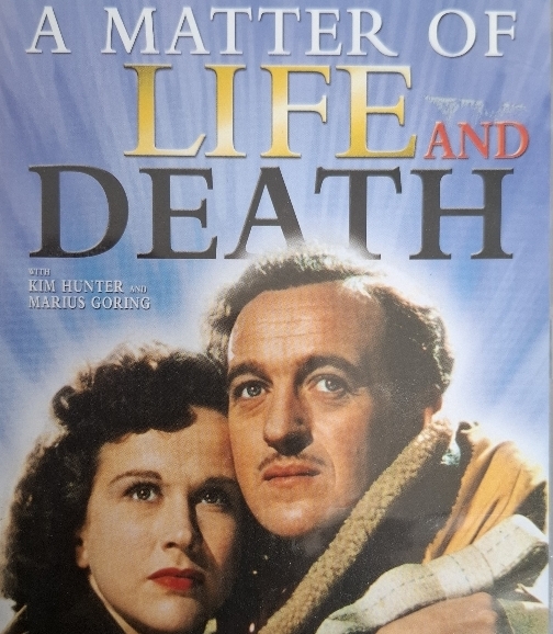 Part of the DVD cover for the film A matter of life and death' with Kim Hunter and David Niven.